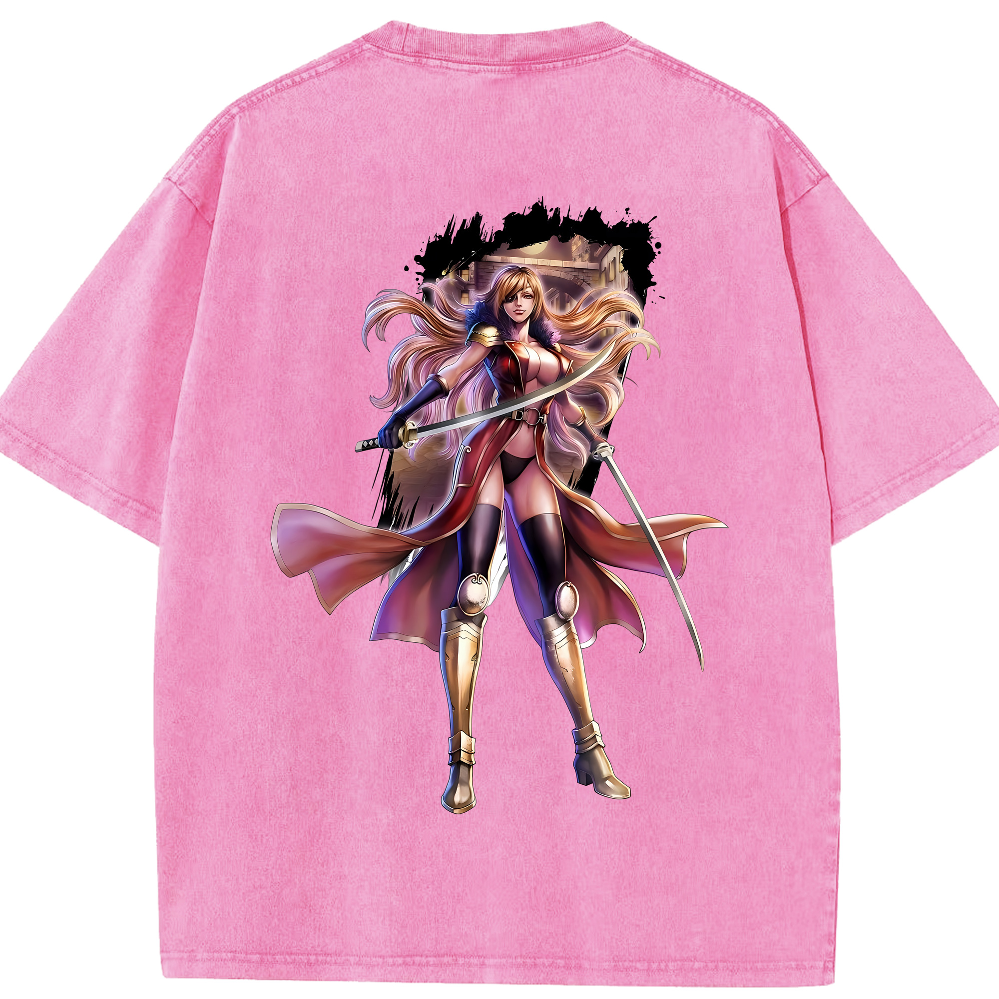 （画像用） 北斗の拳 Fist of the North Star 綿100% ヴィンテージ風 半袖Tシャツ（背面プリント）